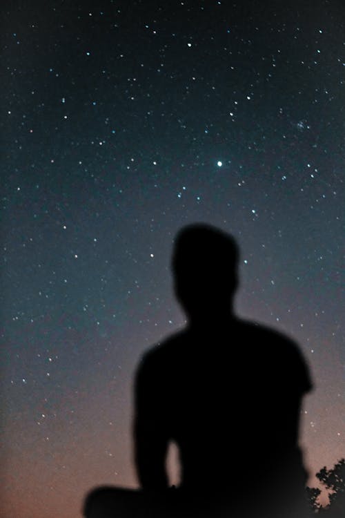 Free stock photo of galaxy, night sky, silhouette Stock Photo