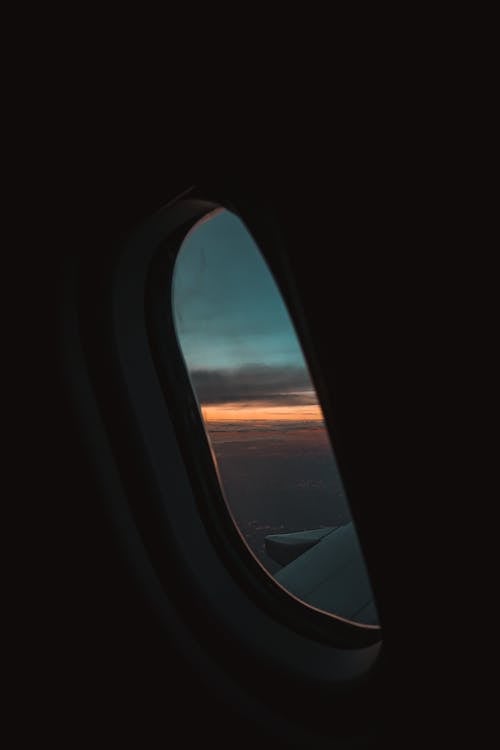 Free stock photo of adventure, air travel, airplane window