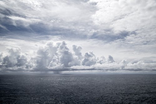 Free stock photo of clouds, grey sky, ocean