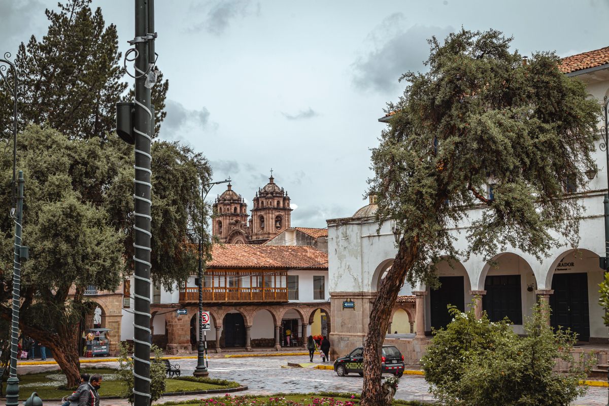 Cusco's colonial plaza — the Tawantinsuyu's former capital, built directly atop Inca foundations.