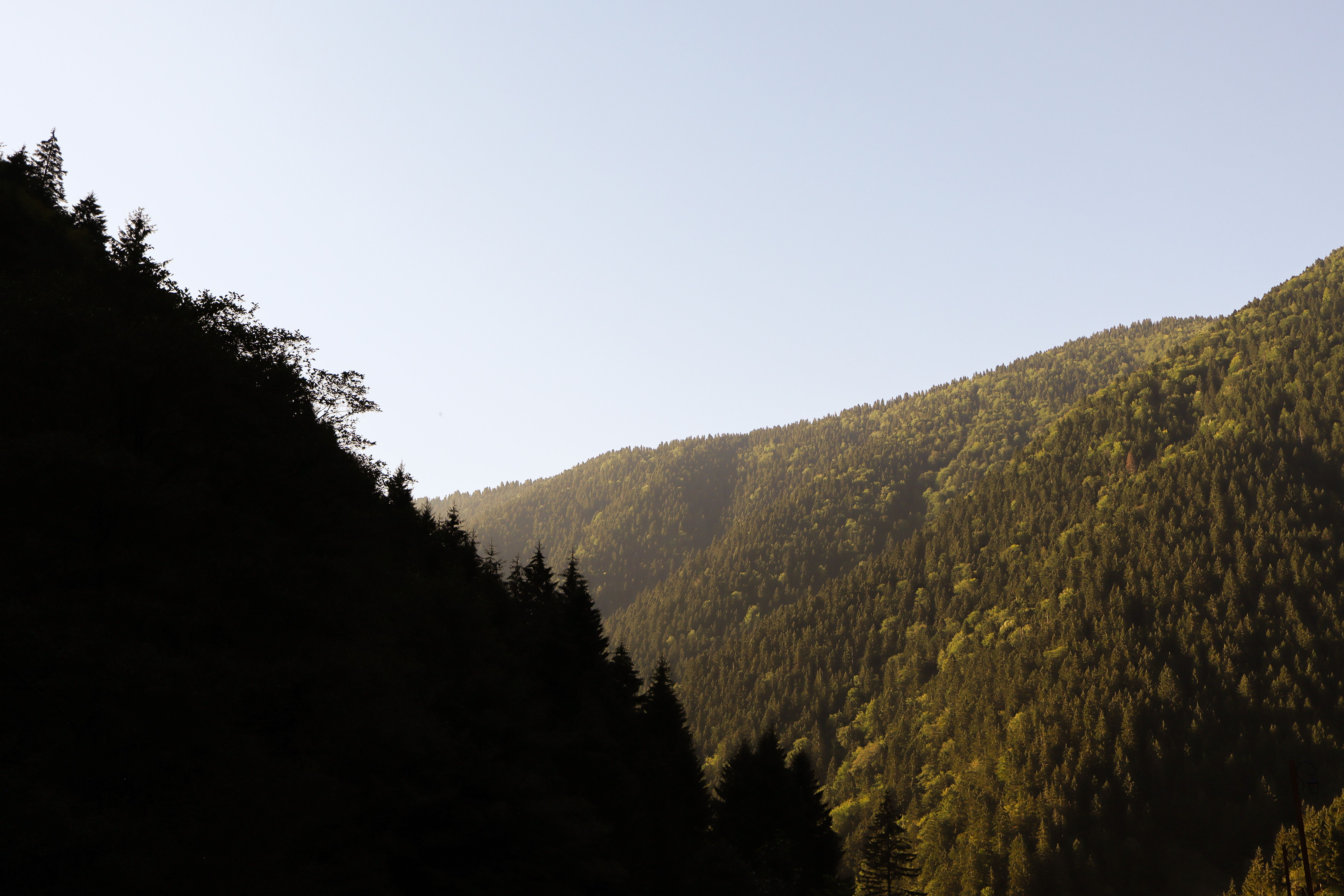 Berglandschaft mit klarer Luft und Tageslicht
