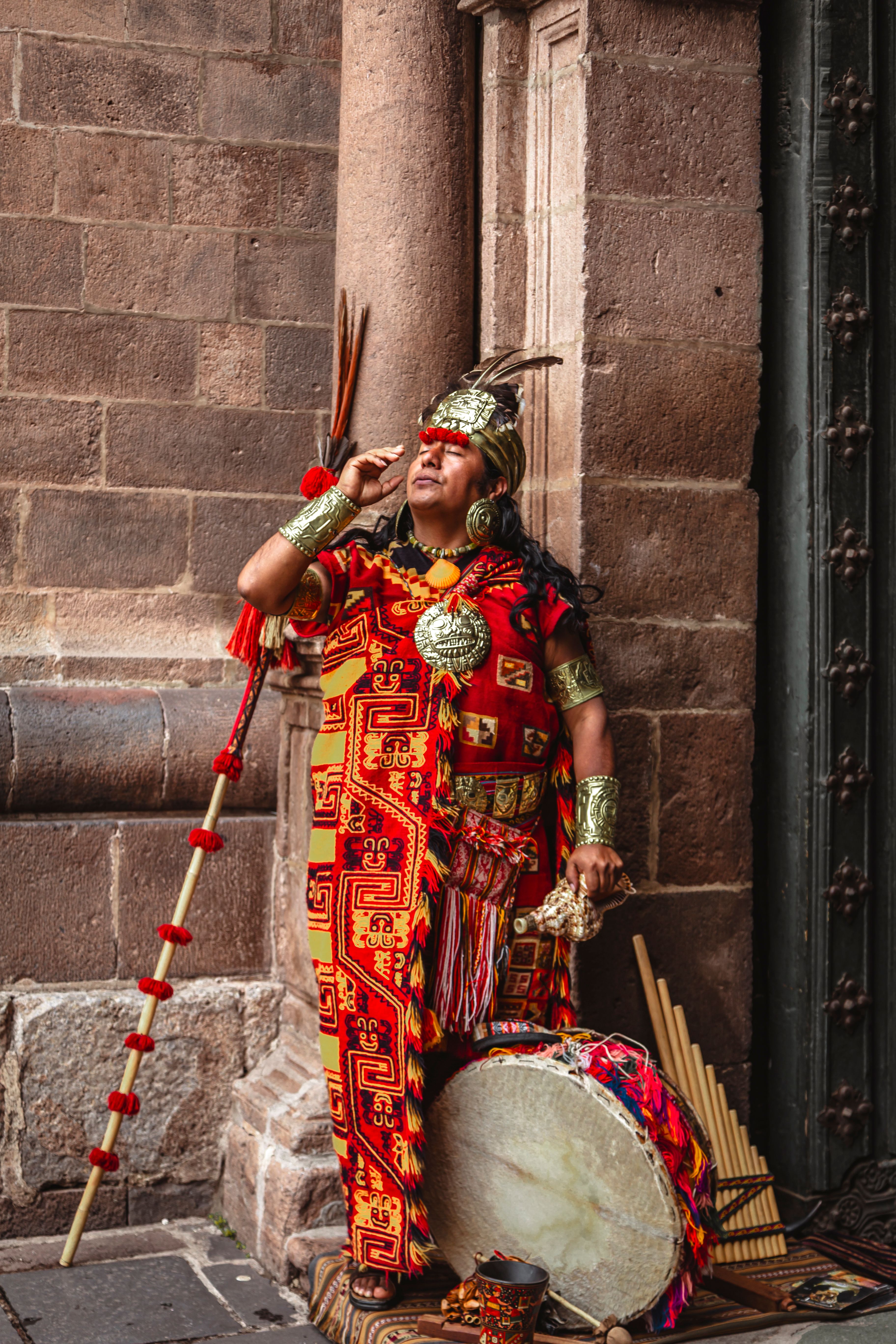 Traditional Incan Performer in Cusco, Peru · Free Stock Photo