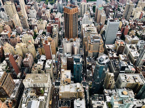 Luftbild Von Stadtgebäuden