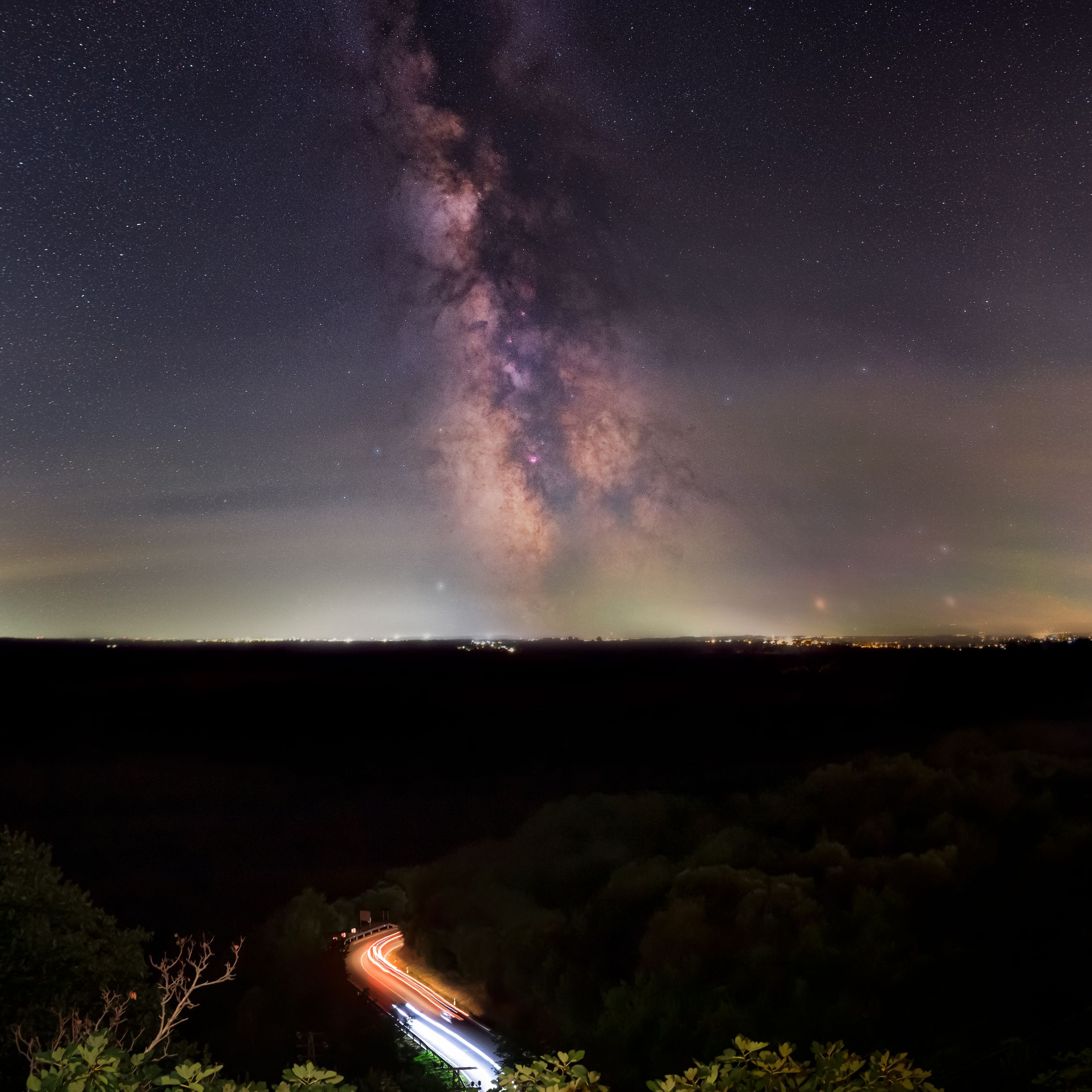 Night sky over Buje, Istria
