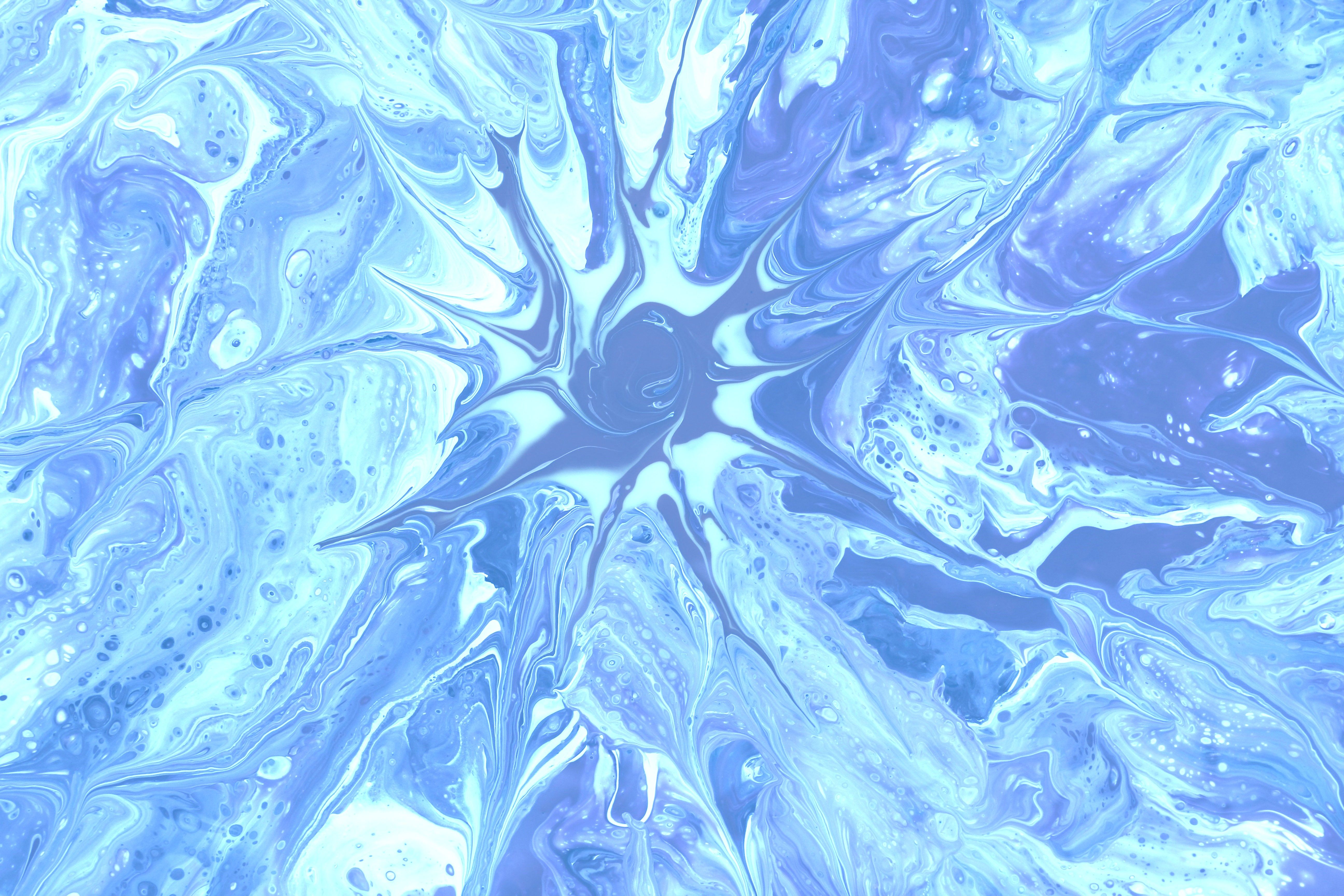 Abstract Blue and White Marble Pattern Art · Free Stock Photo