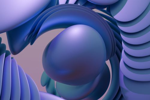 Soft blue three-dimensional curves, photo by Steve A Johnson on Pexels