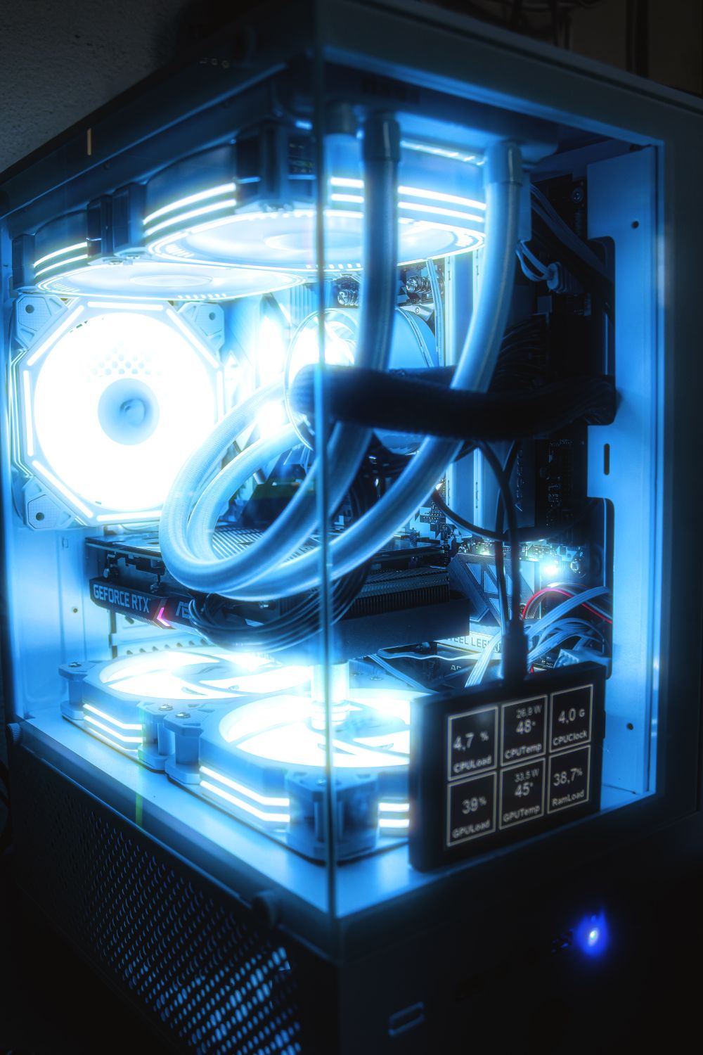 Modern Gaming PC with LED Lighting · Free Stock Photo