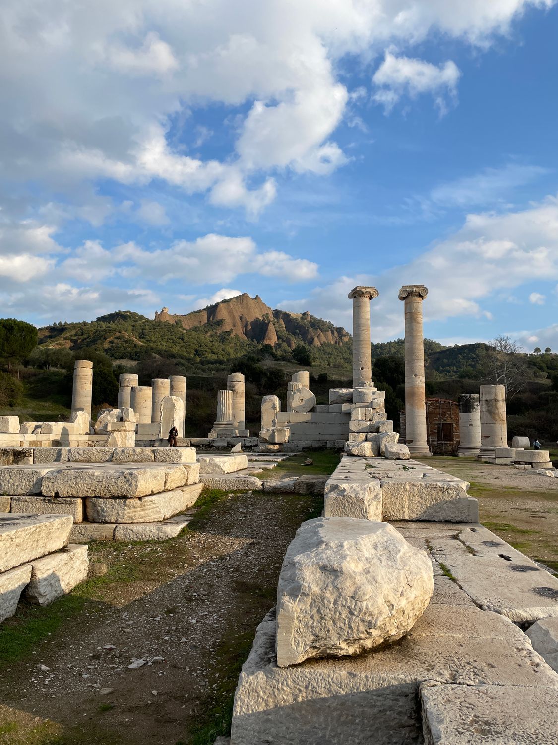 Hy Rocks Rome Ancient Roman Ruins with Blue Sky Backdrop · Free Stock Photo