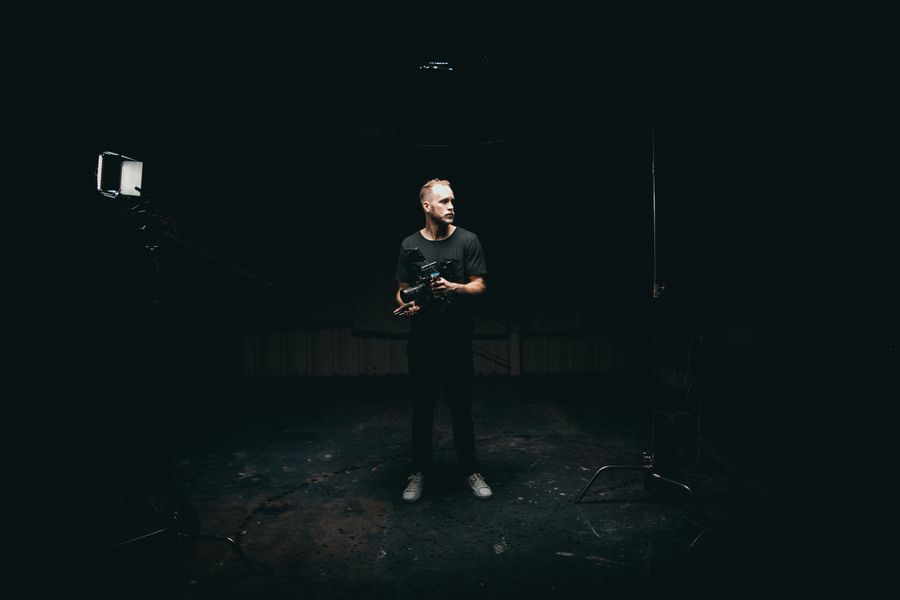 Music video support stage lights