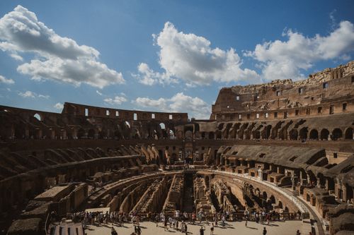 Free Explore the ancient beauty and grandeur of the Colosseum in Rome, Italy. Stock Photo
