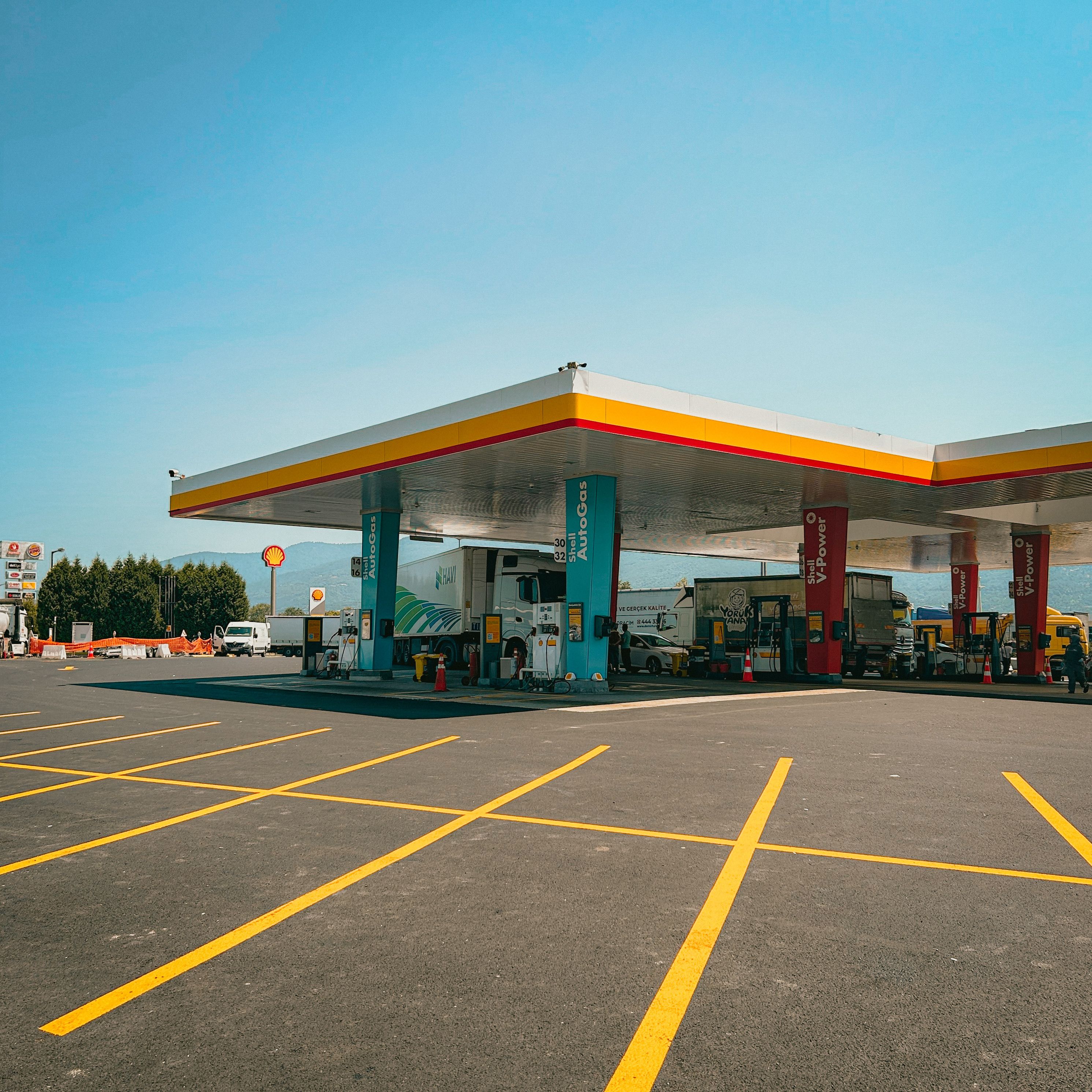 Contemporary Gas Station in İstanbul, Türkiye