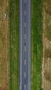 Aerial View of Straight Road in La Dorada Colombia