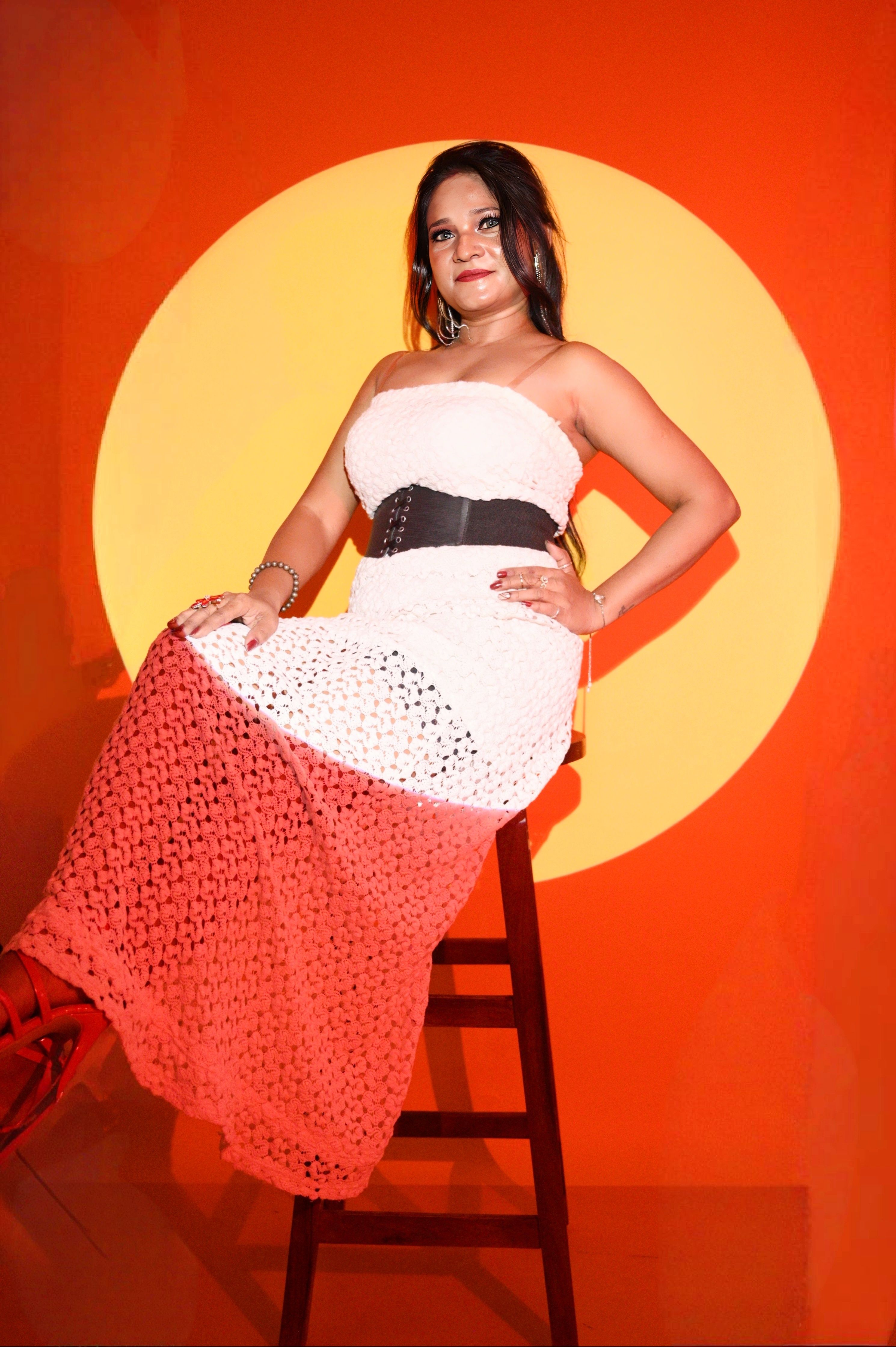 Vestido de crochê