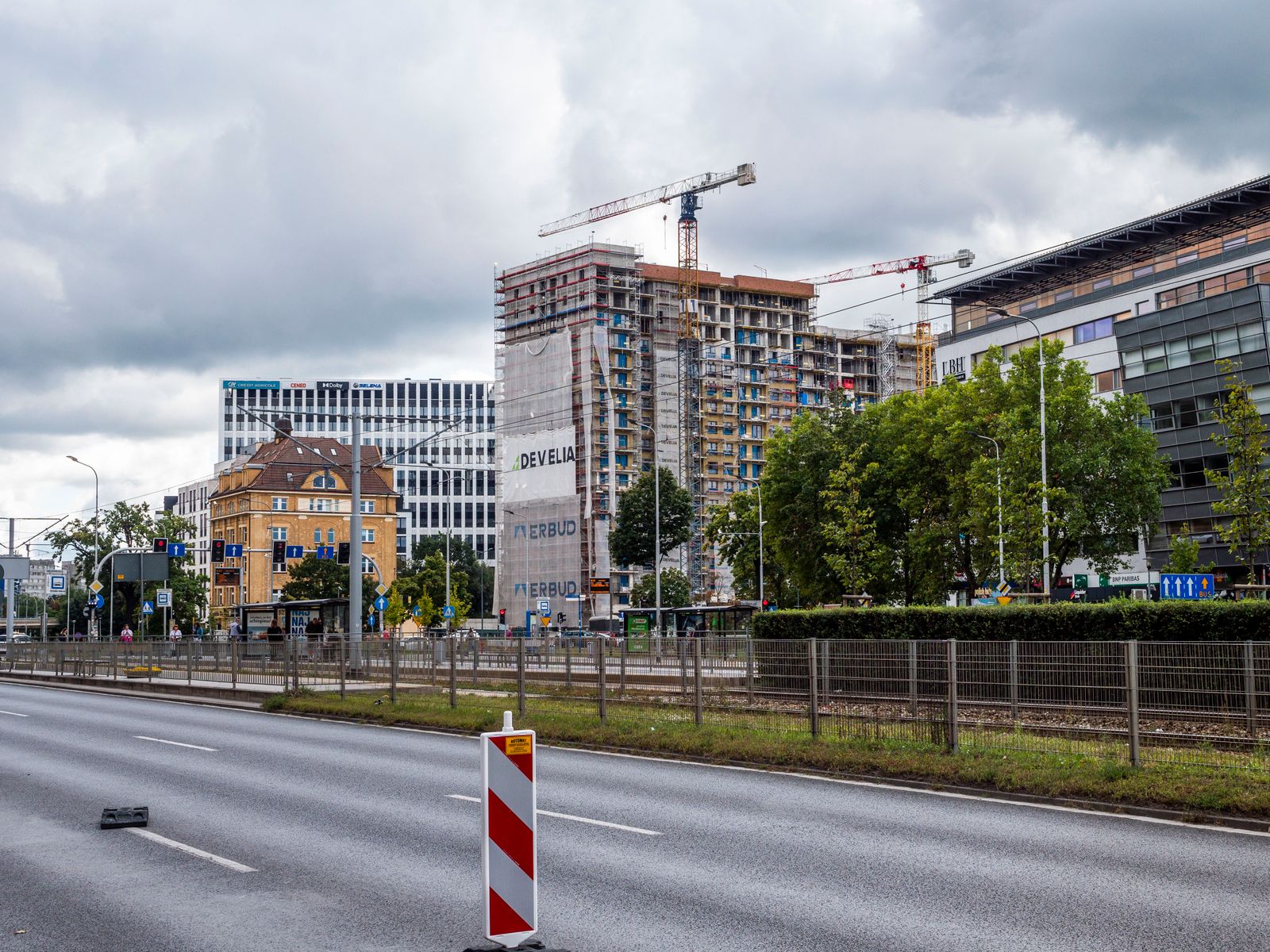 Real urban construction and development site