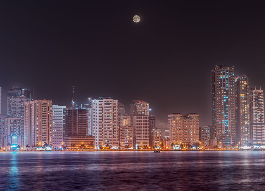 Sharjah, United Arab Emirates — streets and everyday scenes · stay connected with a Sharjah eSIM from My Holiday SIM