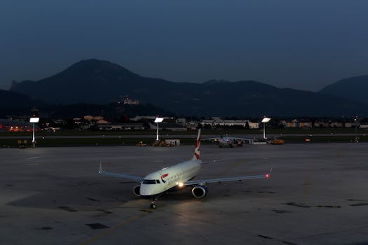 Flieger am Salzburger Flughafen