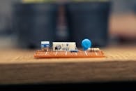 Close-up of Electronic Circuit Board Components