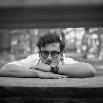 Free stock photo of adult men, blackandwhitephotography, portrait