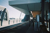 Modern Train Station Platform in Melbourne
