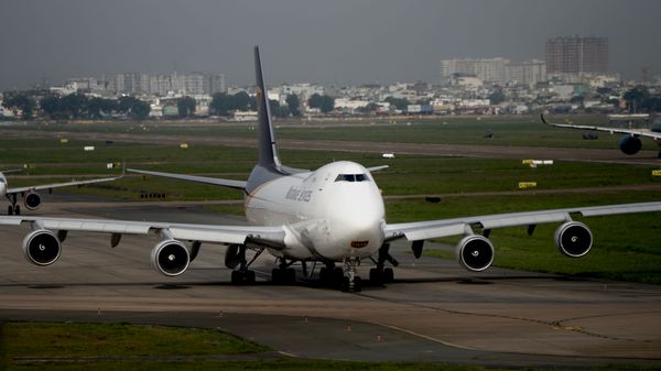Air freight cargo plane
