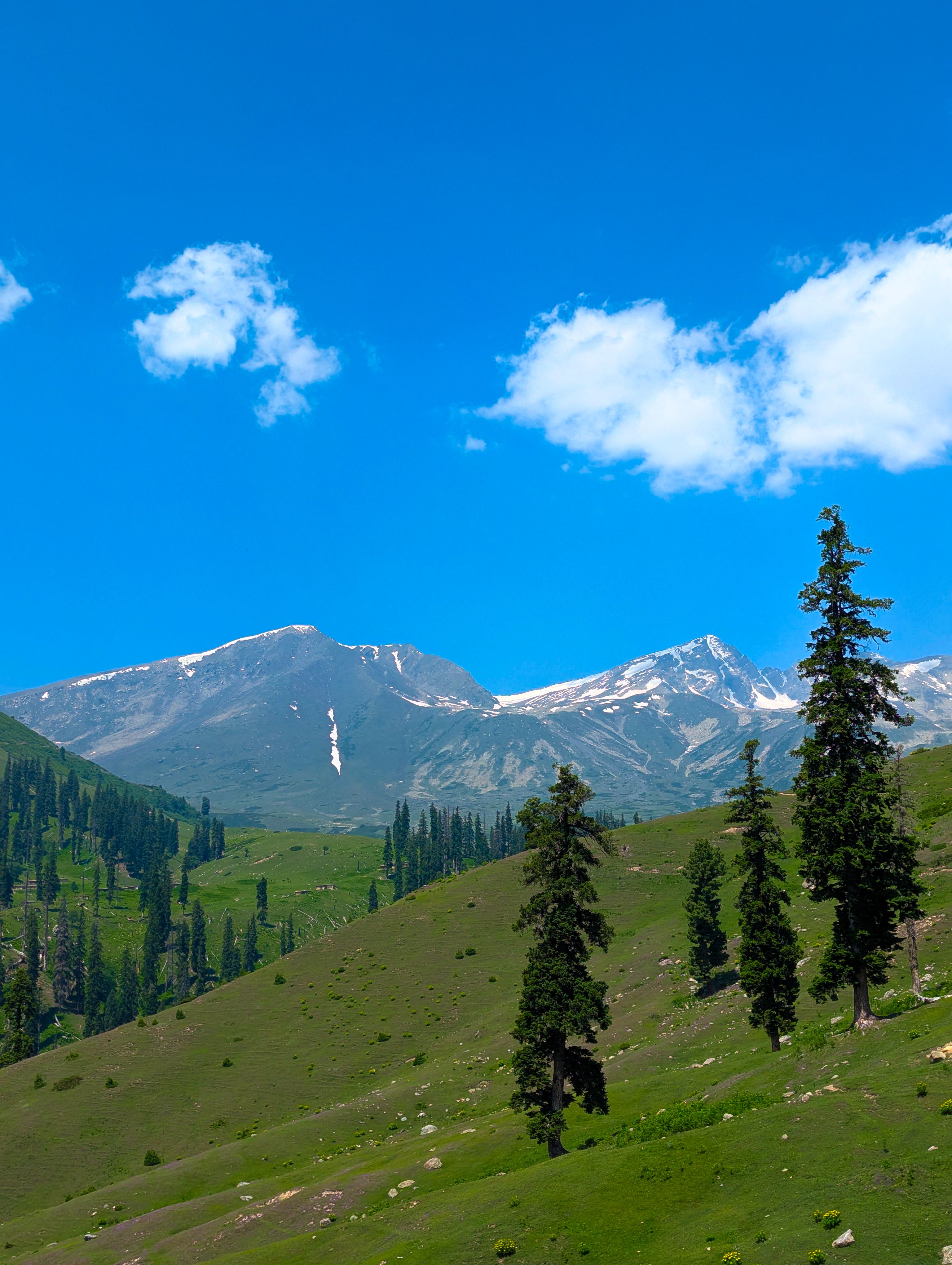 Majestic Mountain Landscape Under Blue Sky · Free Stock Photo