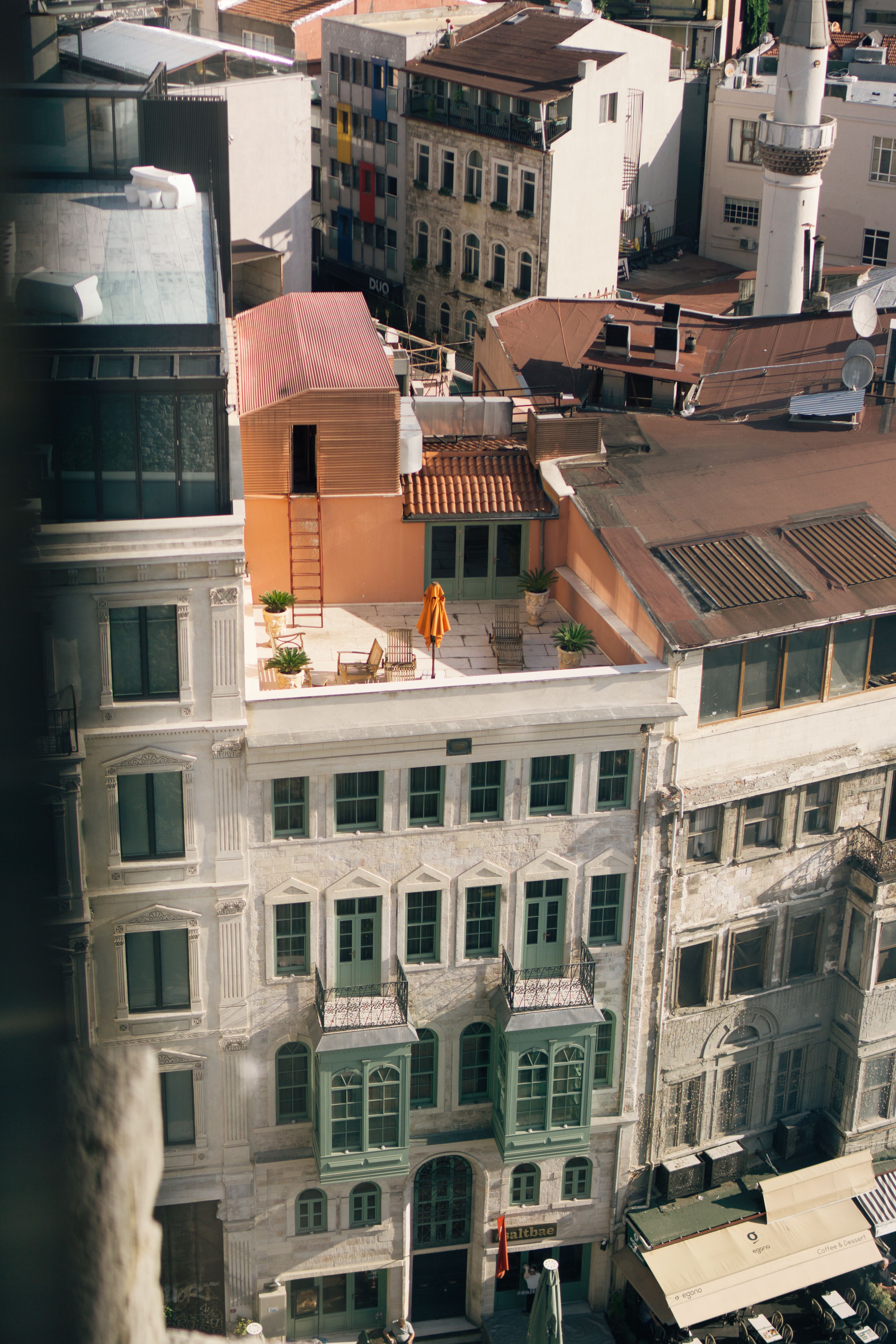 Rooftop Terrace in Bustling Istanbul · Free Stock Photo