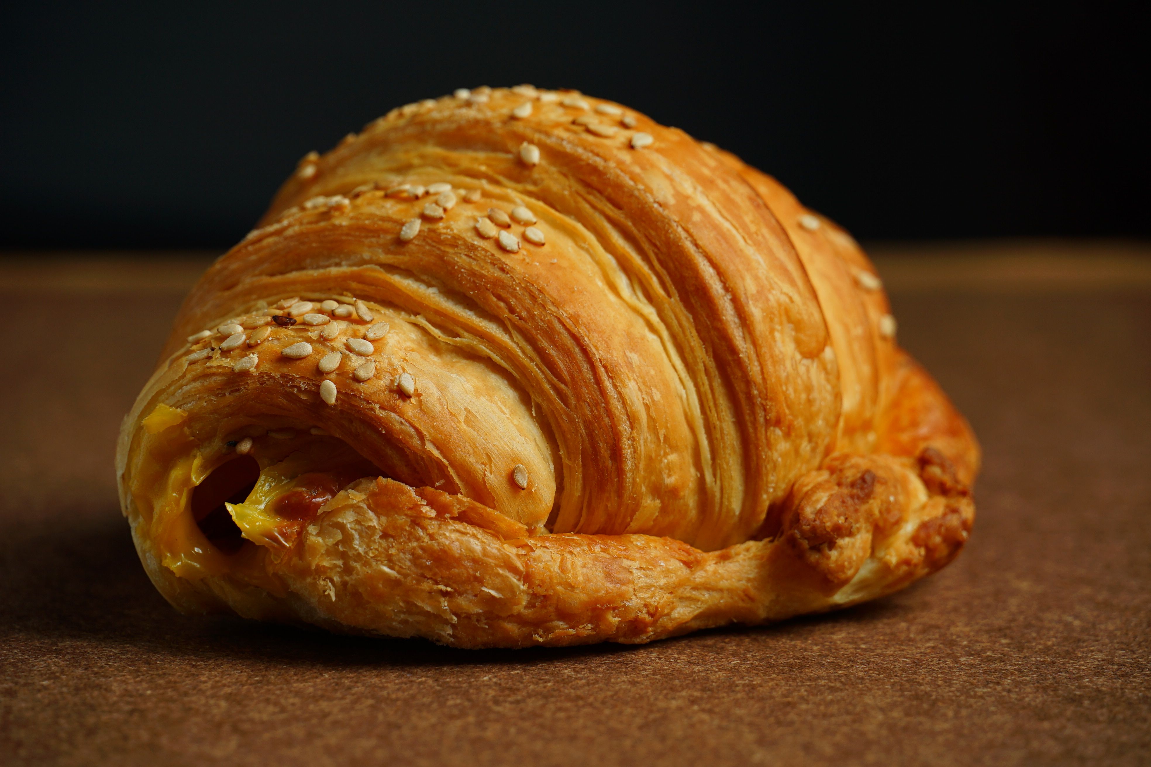 Skillet Croissant with a Herb Swirl