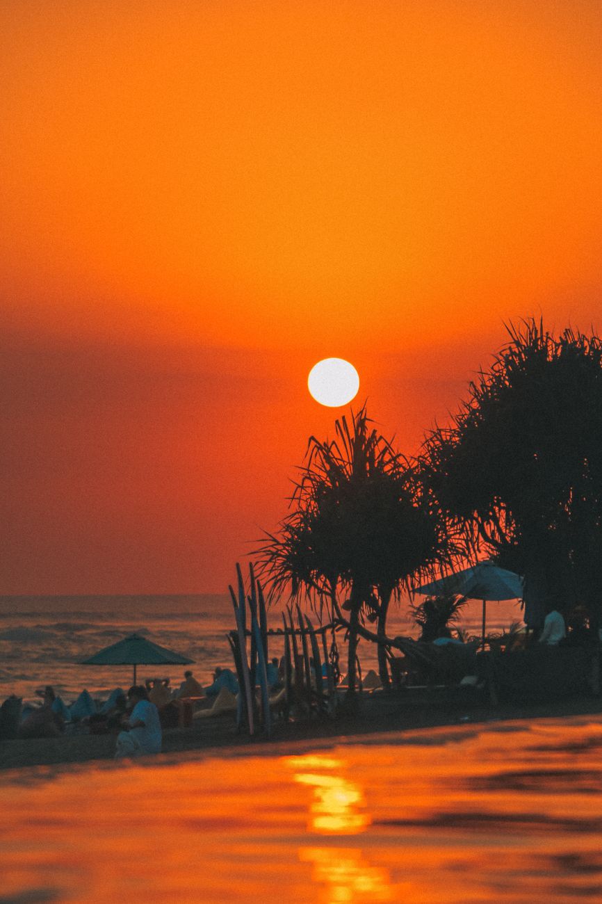 Spiaggia al tramonto