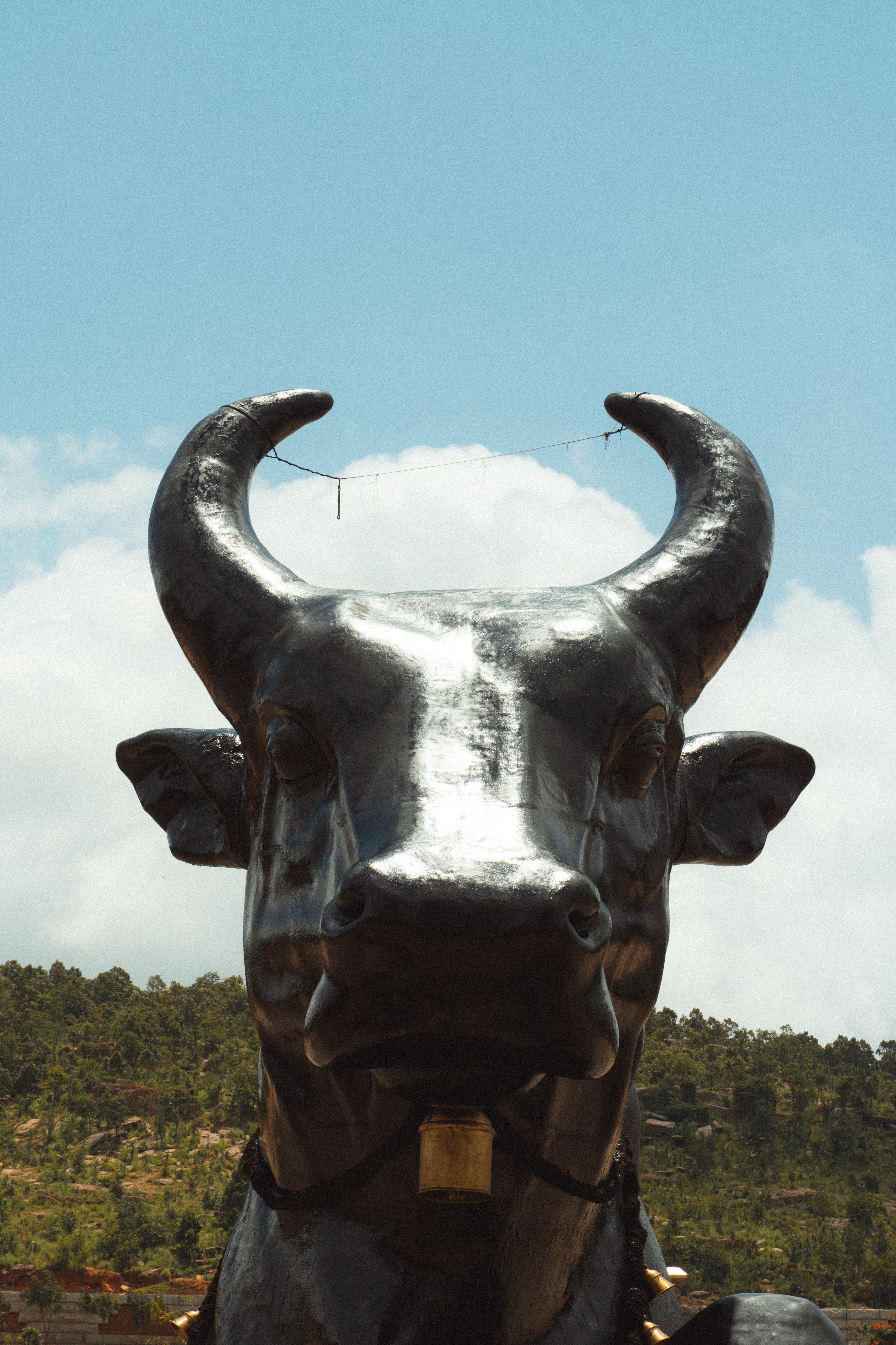 Majestic Nandi Statue in Avalagurki, India · Free Stock Photo