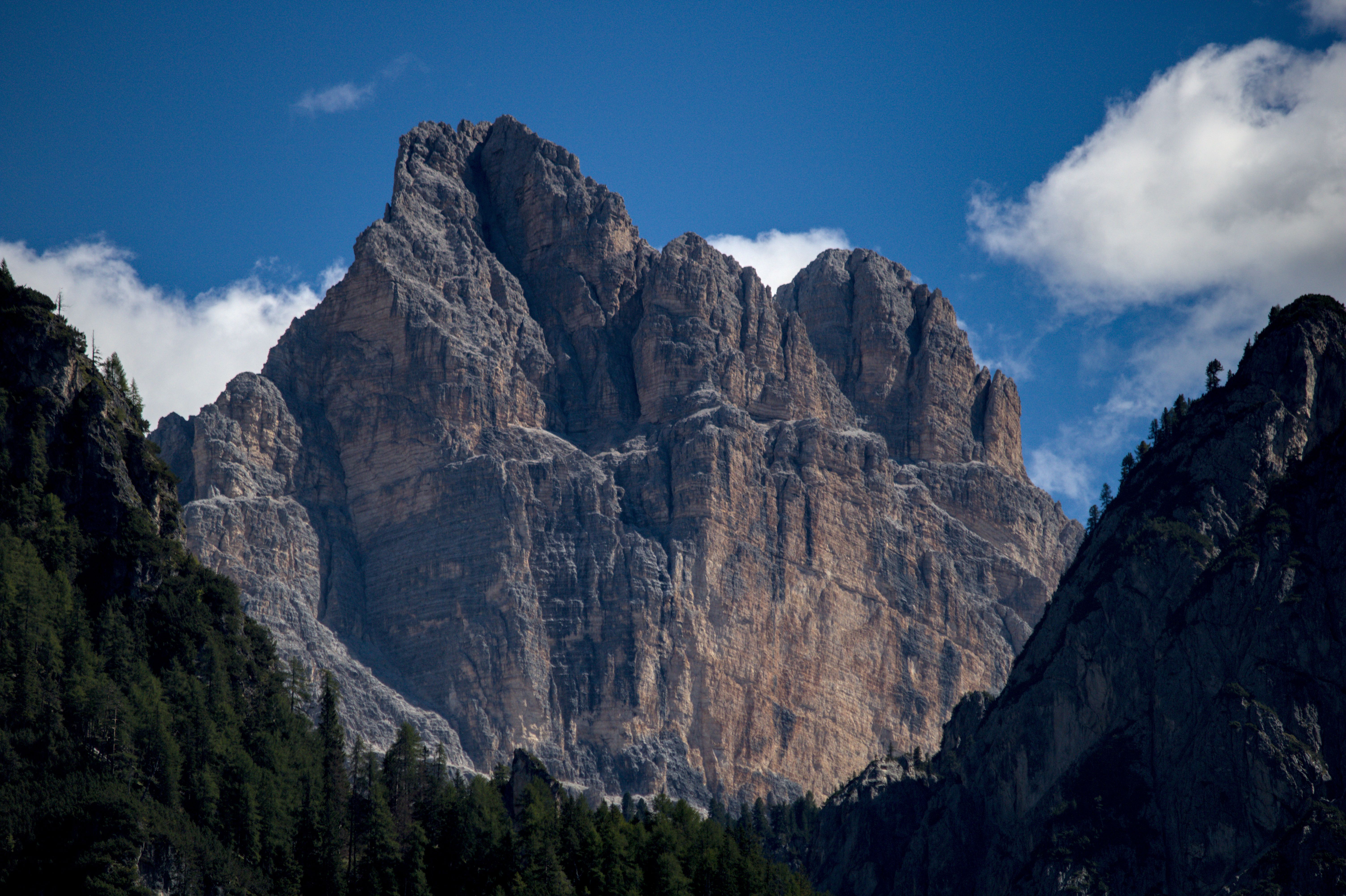 Majestic Mountain Peak Under Blue Sky · Free Stock Photo
