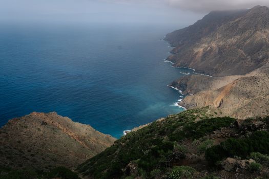 Experience the rugged beauty of Vallehermoso's coastal cliffs and Atlantic Ocean views in the Canary Islands.