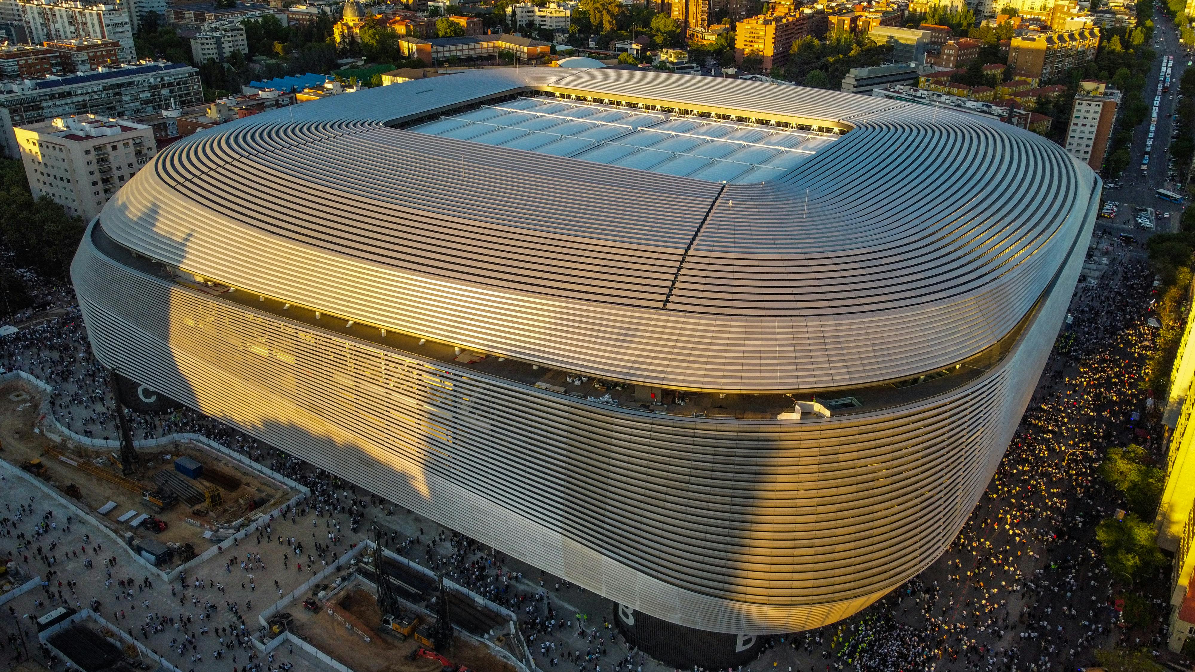 Aerial View of Santiago Bernabéu Stadium · Free Stock Photo