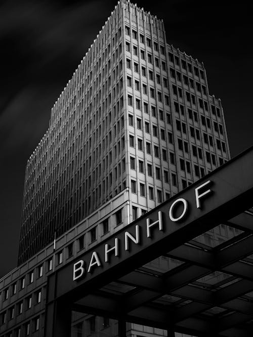 Grayscale Photography of City Building