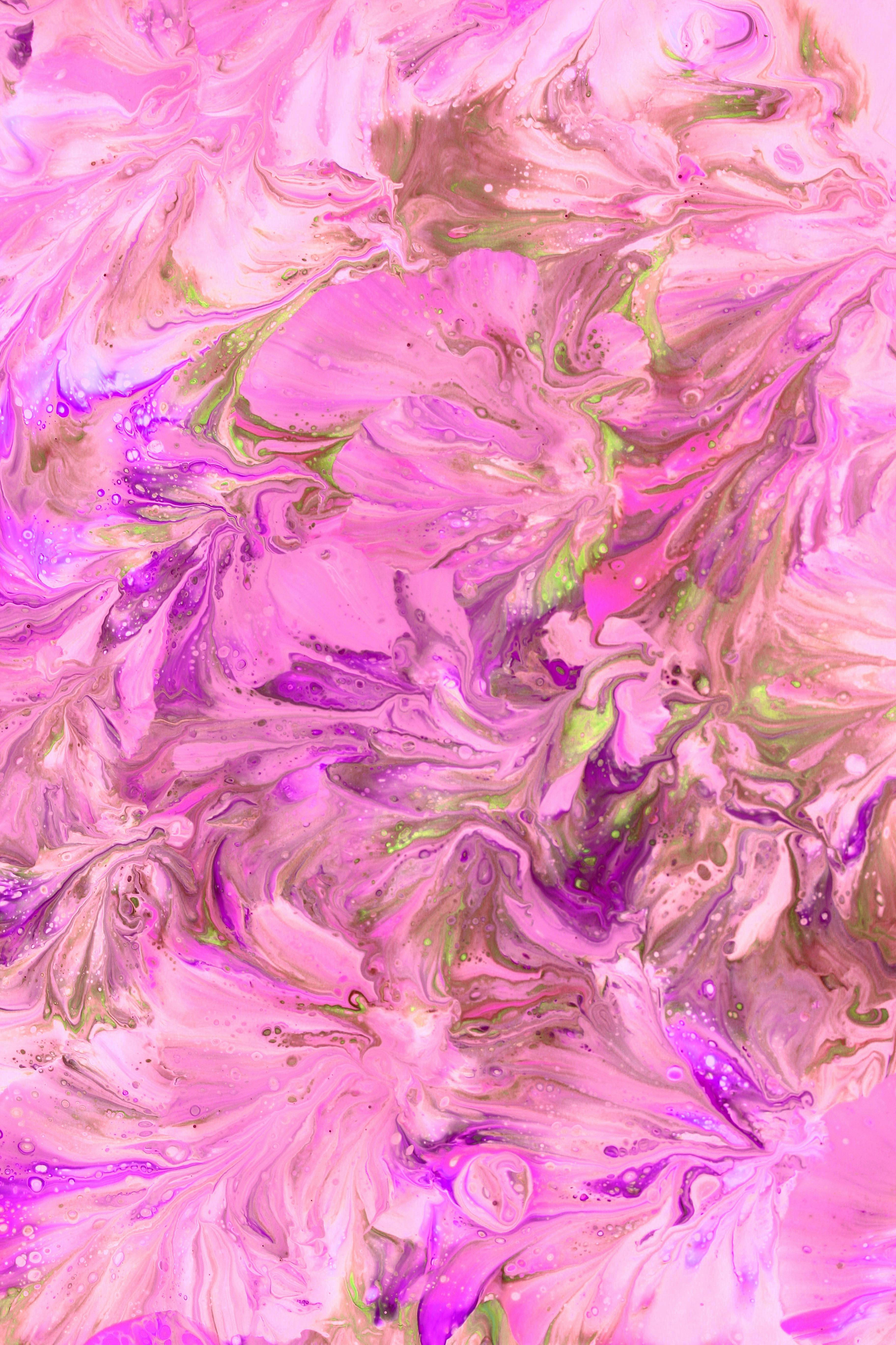 Gratis Arte fluida astratta in vivaci tonalità di rosa e verde con motivi vorticosi, che mettono in mostra la dinamica dei fluidi. Foto a disposizione