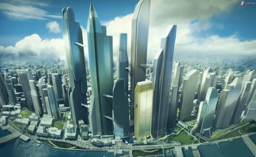 未来的, 高層ビルの無料の写真素材