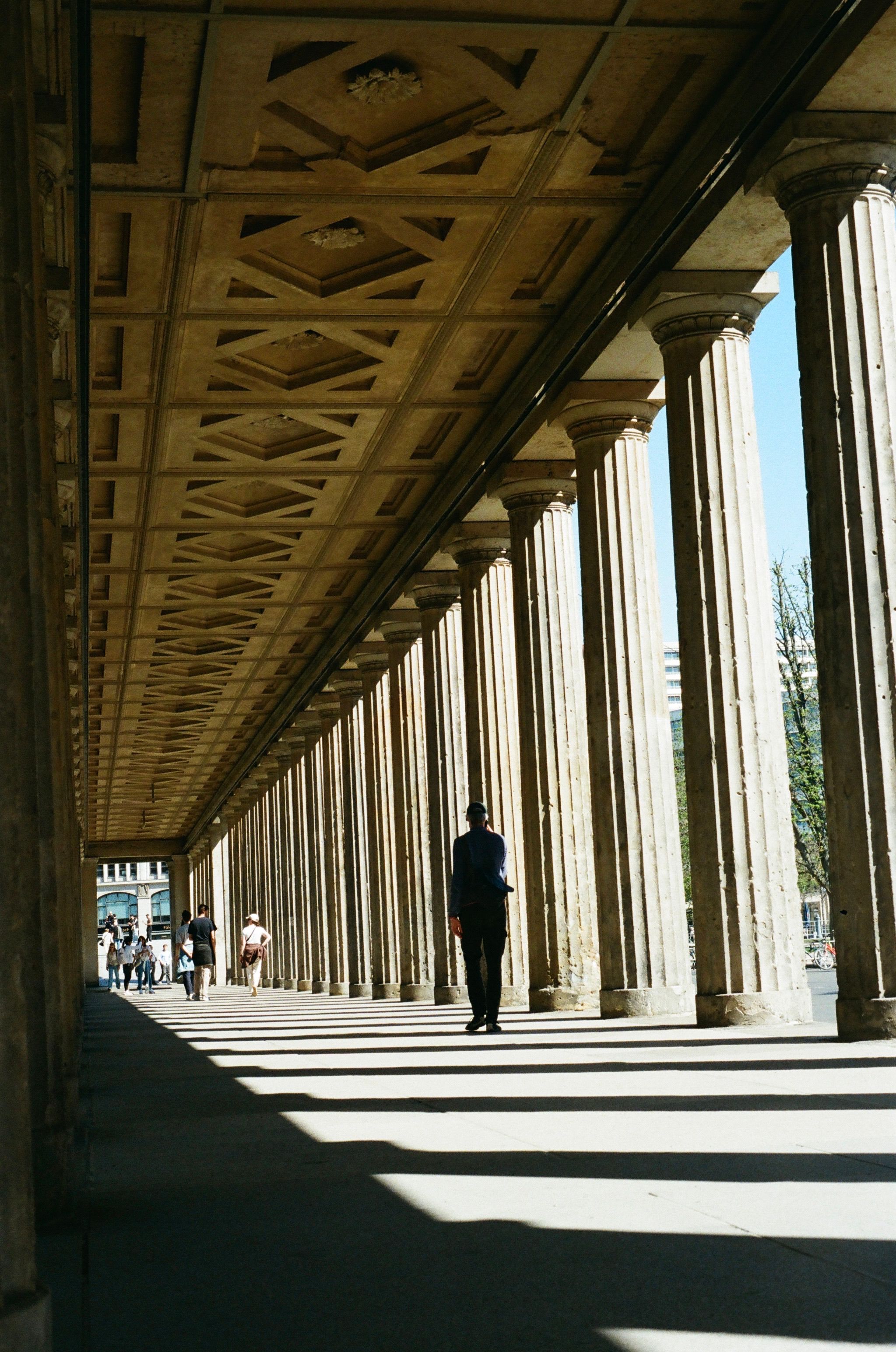 Architectural Columns in Urban Walkway · Free Stock Photo