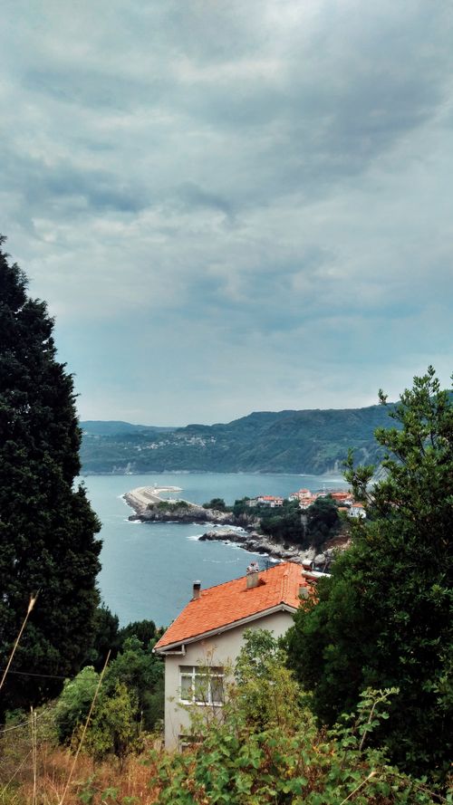 Free Breathtaking coastal scene of Amasra with lush greenery and calm sea. Stock Photo