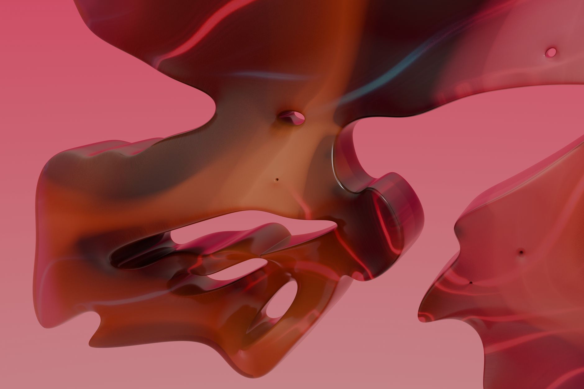 Fluid abstract design with smooth curves