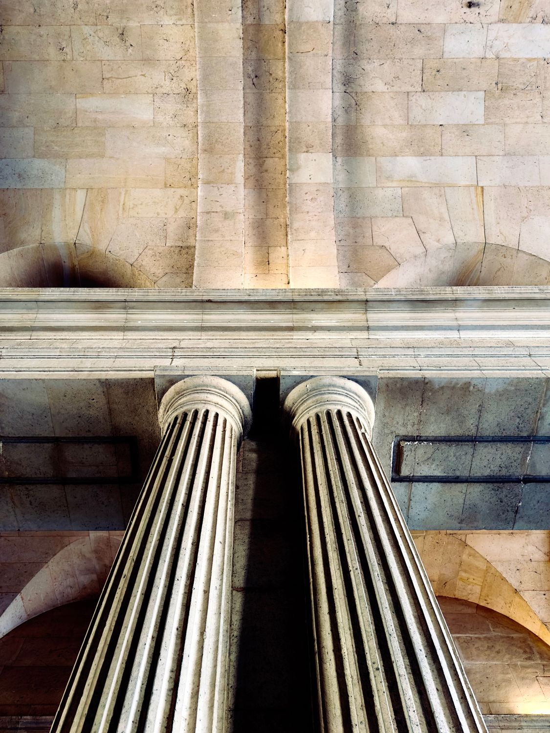 Stone Column Pic Majestic Stone Columns with Architectural Detail · Free Stock Photo