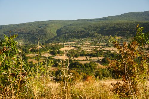 Free Lush green hills and fields during a sunny summer day, perfect for nature lovers. Stock Photo