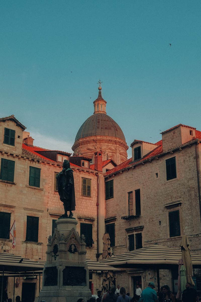 Plaza de Gundulic en Dubrovnik