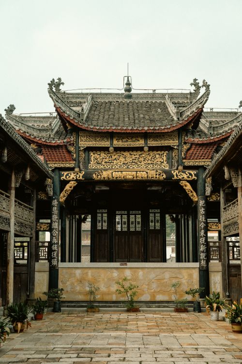 Free Historic Chinese stage with ornate design photographed in Nanjing, Jiangsu, China. Stock Photo
