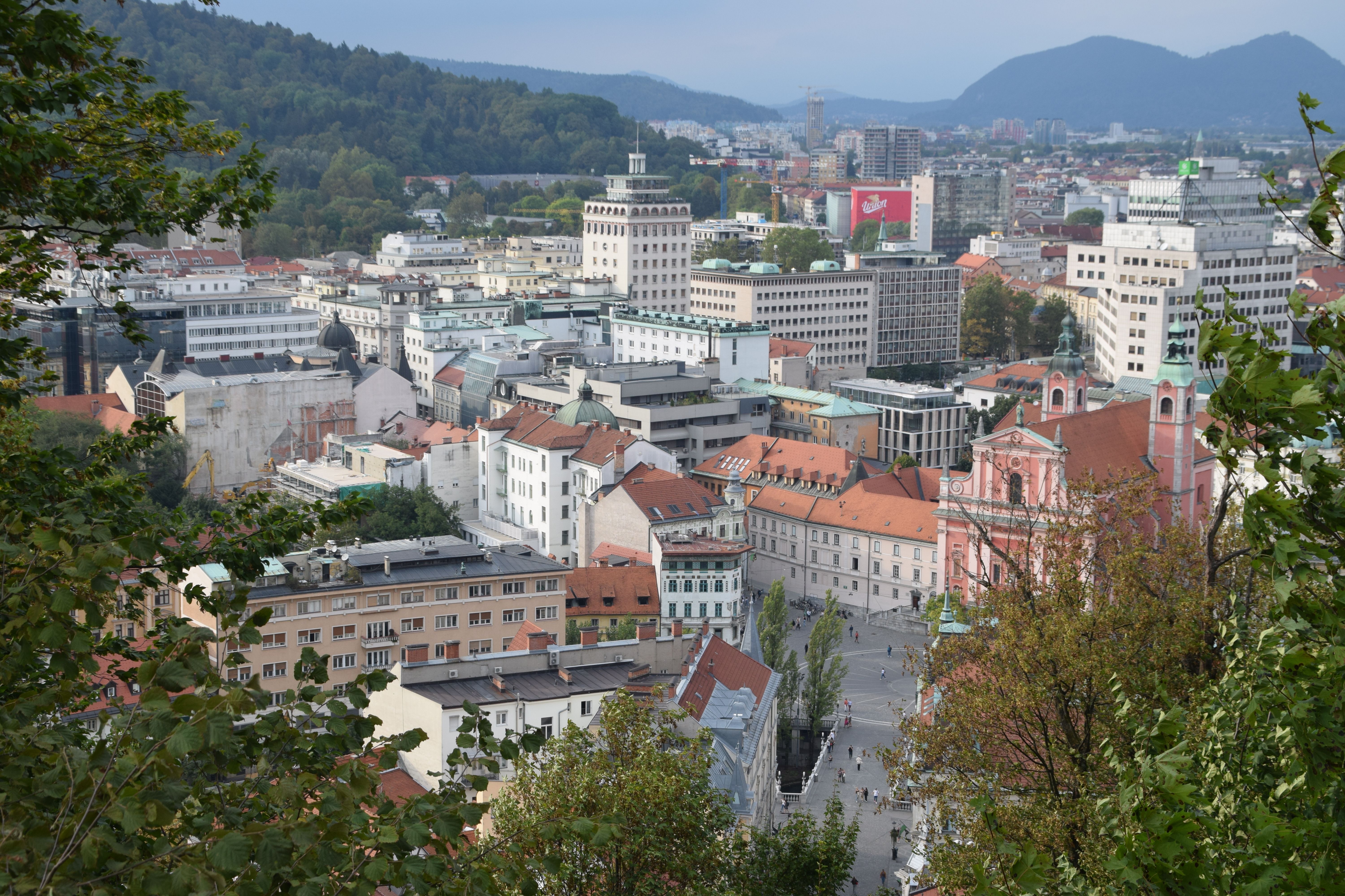 aerial-view-of-ljubljana-cityscape-from-above-free-stock-photo