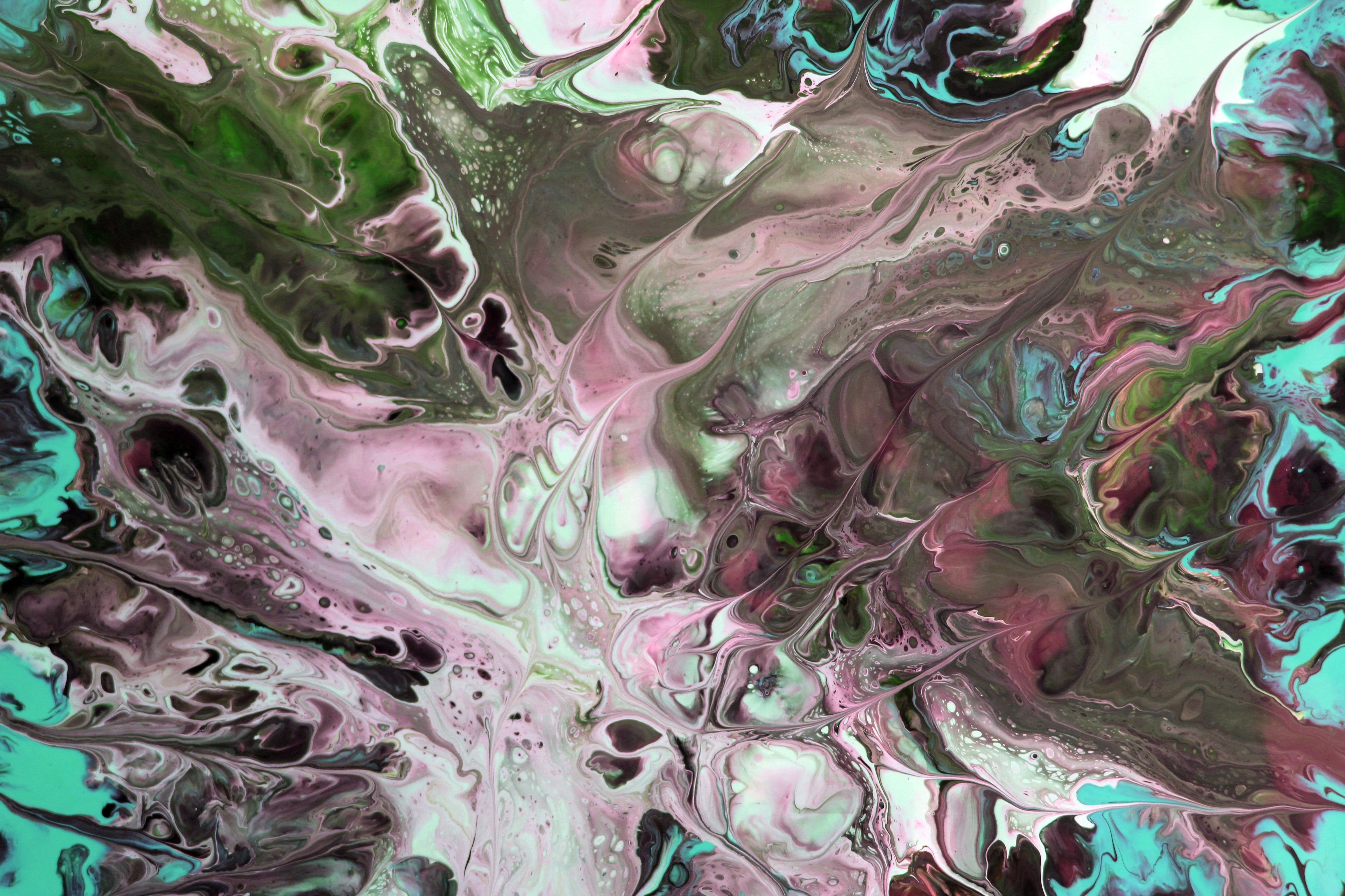 Abstract Fluid Art in Vibrant Colors · Free Stock Photo