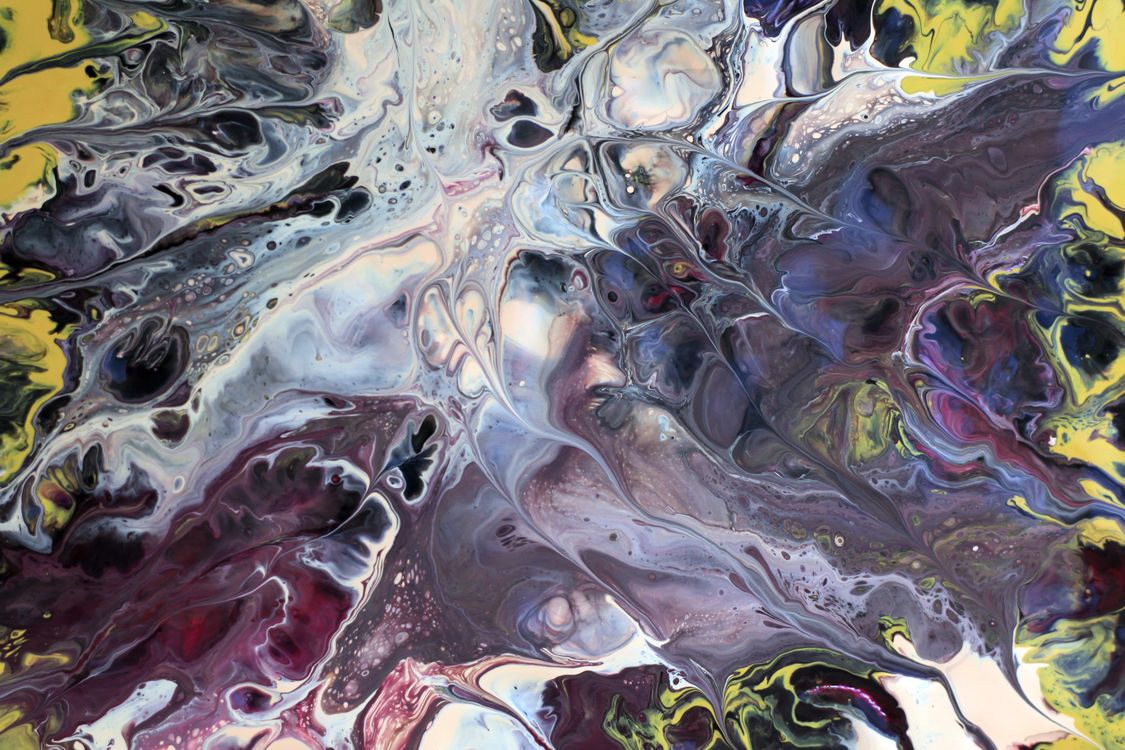 Vibrant Abstract Acrylic Pour Painting · Free Stock Photo