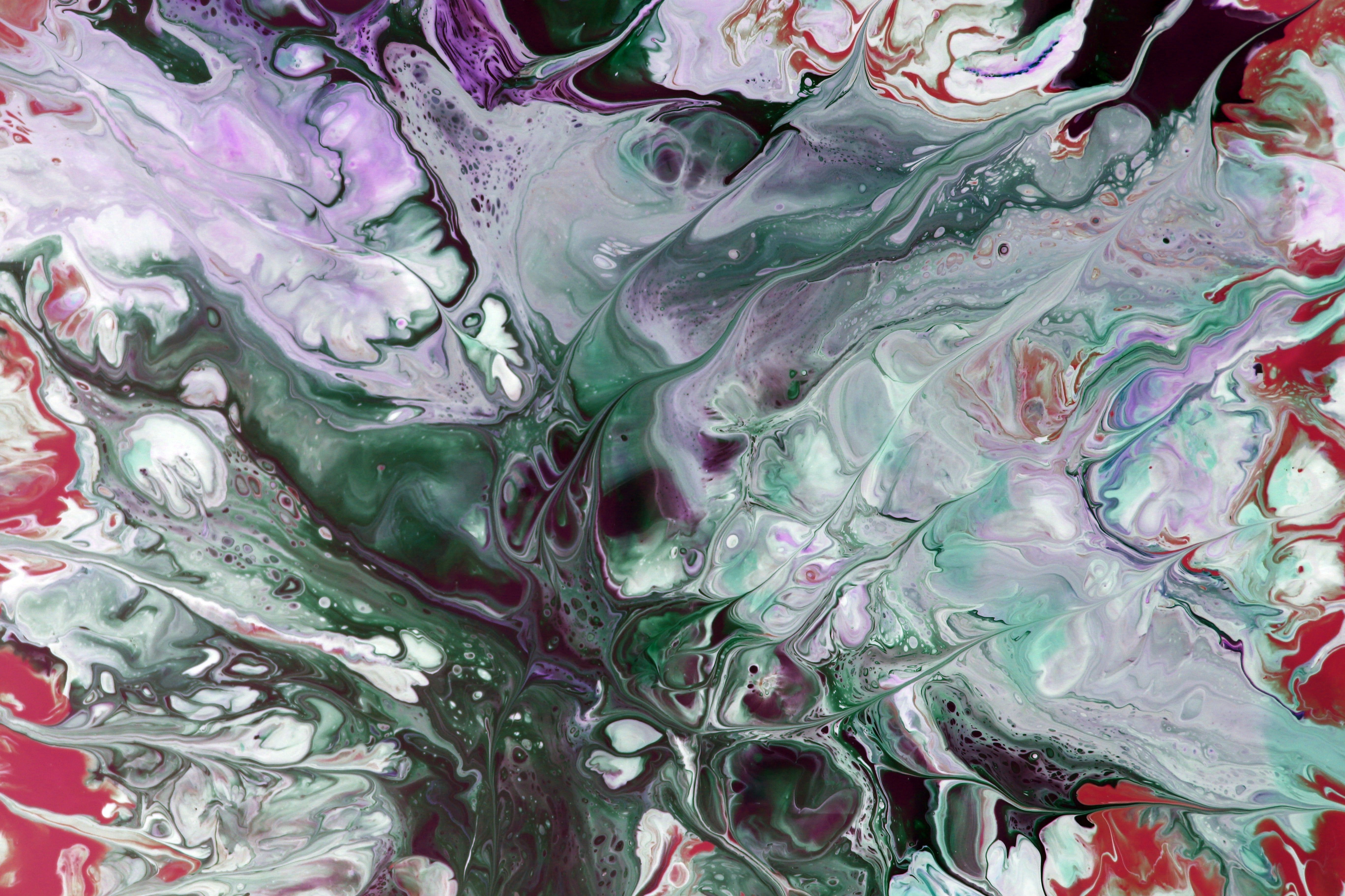 Vibrant Abstract Fluid Art with Pastel Colors · Free Stock Photo