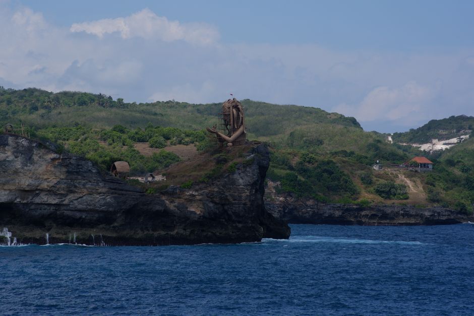Fast boat departing from Sanur, Bali to Nusa Penida island