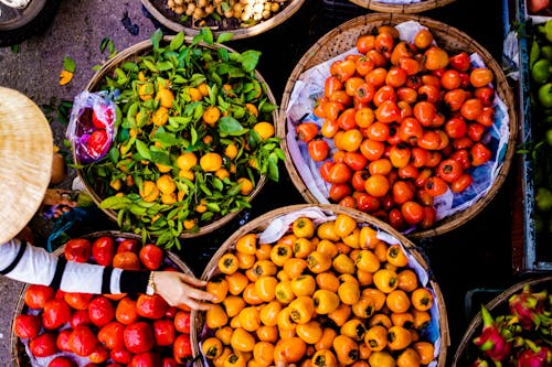 Free stock photo of bright colours, farmers market, fresh vegetables Stock Photo