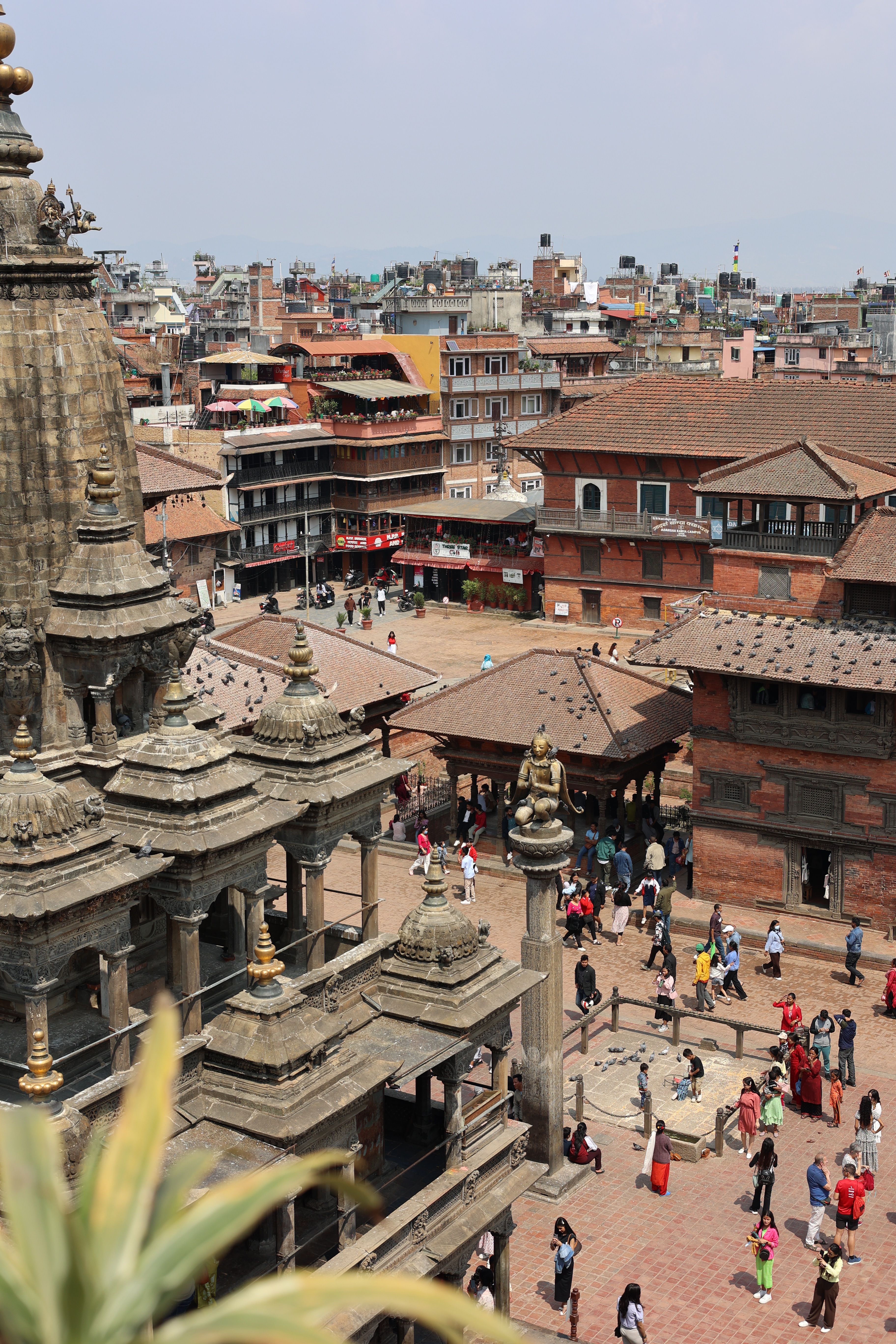 Aerial view of Patan Durbar Square, a stop on many Nepal tours
