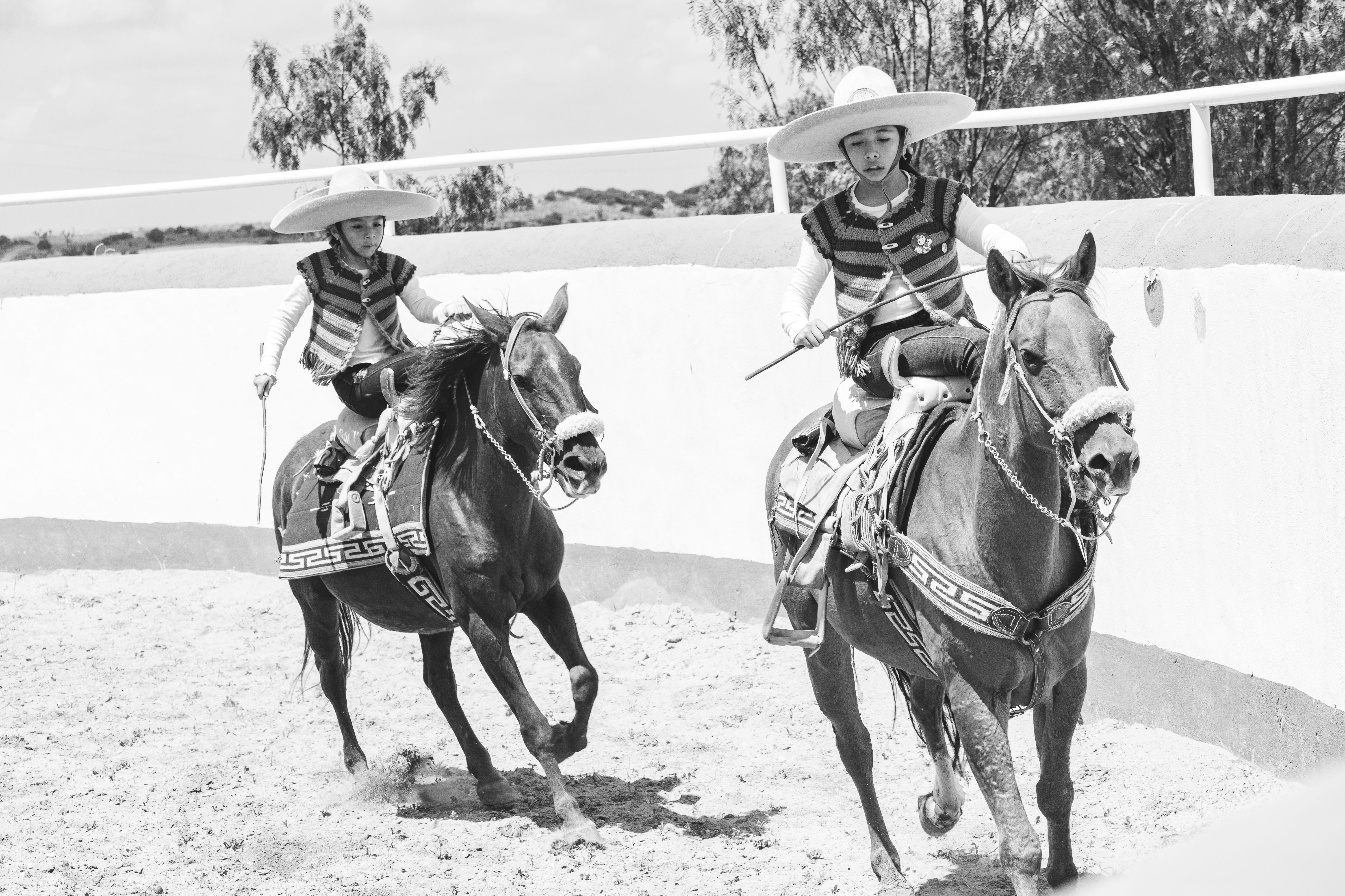 Traditional Mexican Charro Horseback Riding Event · Free Stock Photo